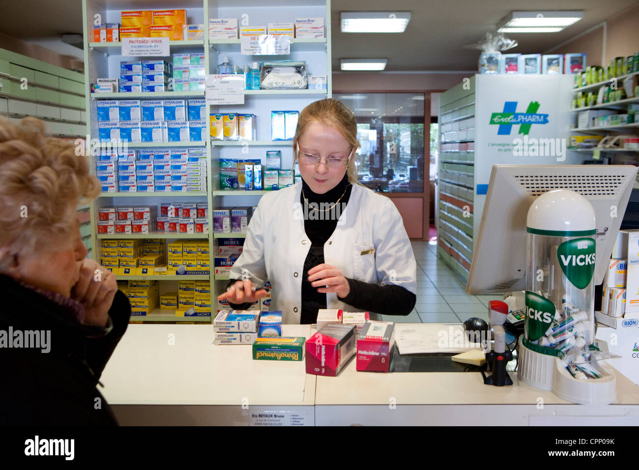 INTERIOR OF A CHEMIST'S SHOP Stock Photo - Alamy