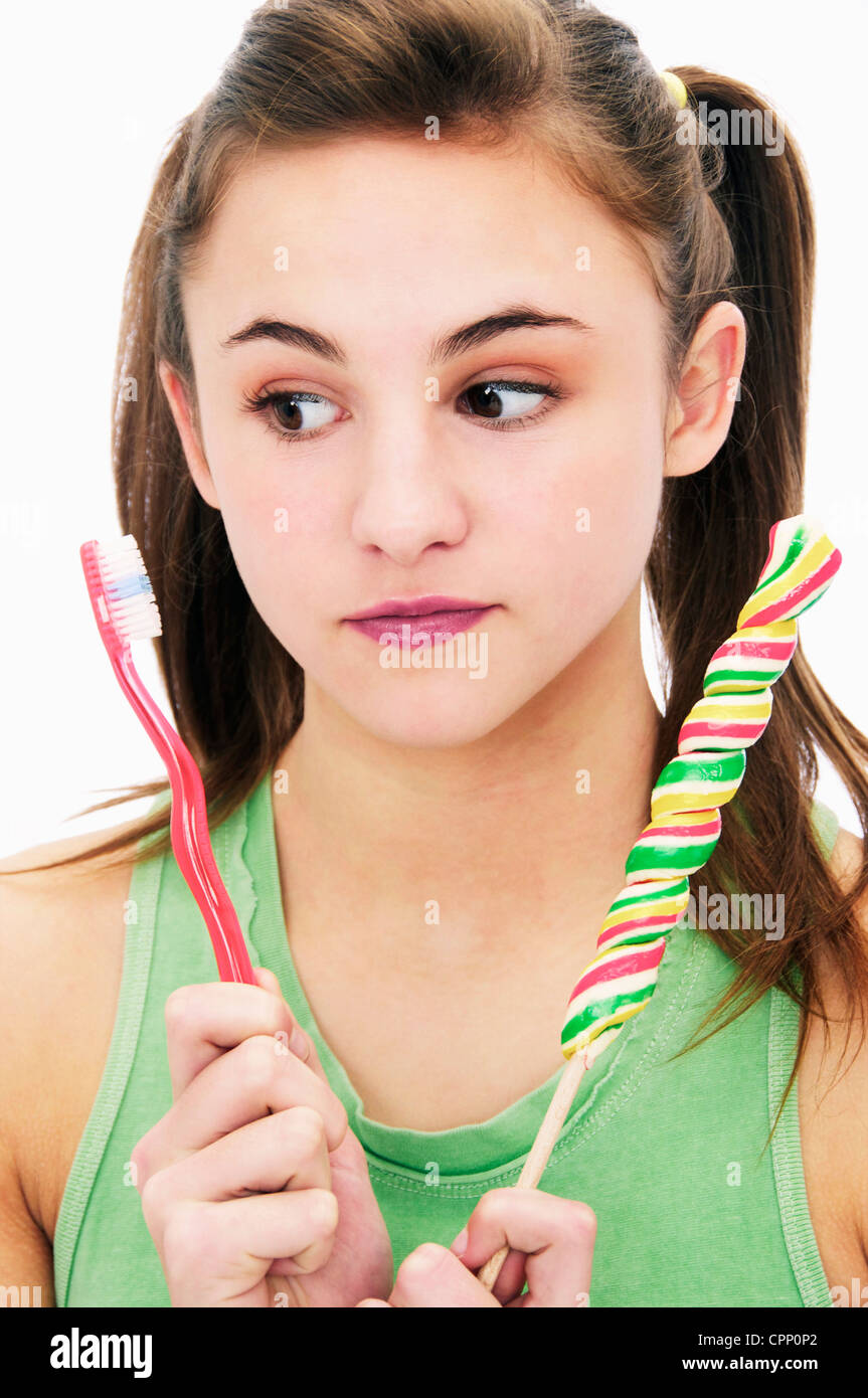 DENTAL HYGIENE, ADOLESCENT Stock Photo Alamy