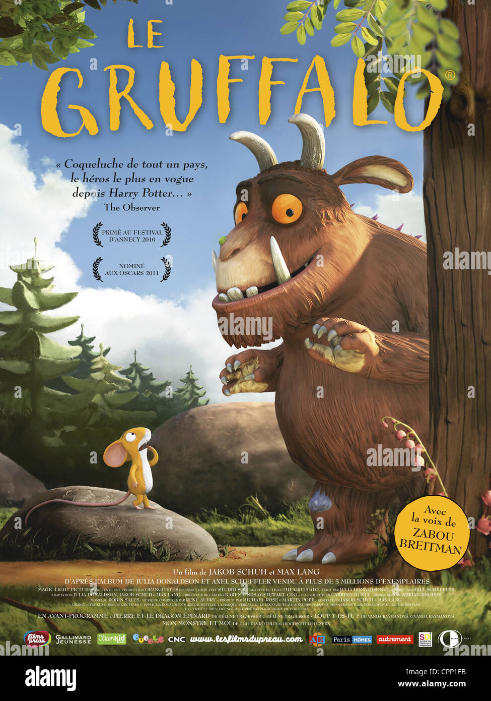 The Gruffalo Year : 2009  UK Director : Jakob Schuh, Max Lang Animation French poster Stock Photo