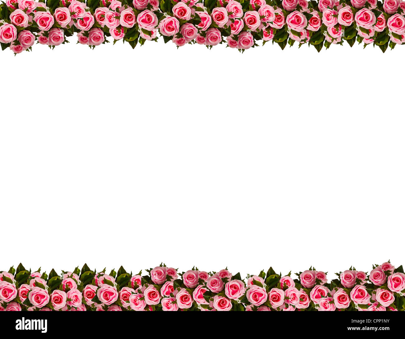 Picture frame by artificial flowers Stock Photo Alamy