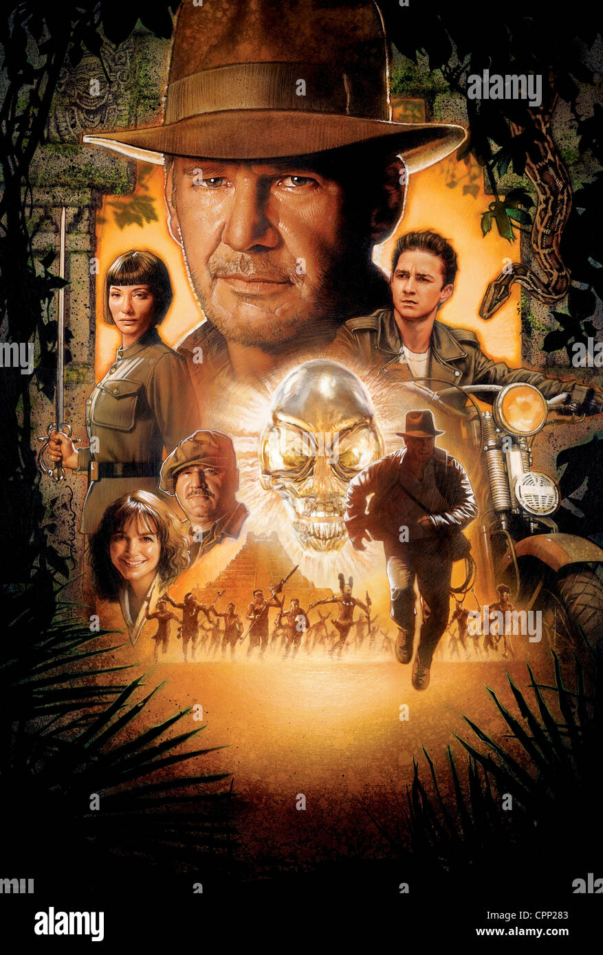 Indiana Jones et le Royaume du Crâne de Cristal Stock Photo