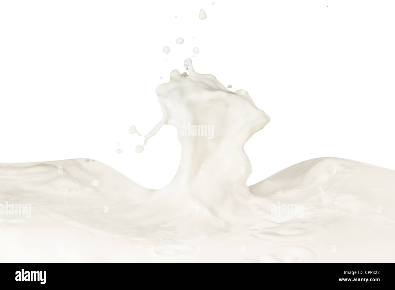 splashing milk isolated on white background Stock Photo - Alamy