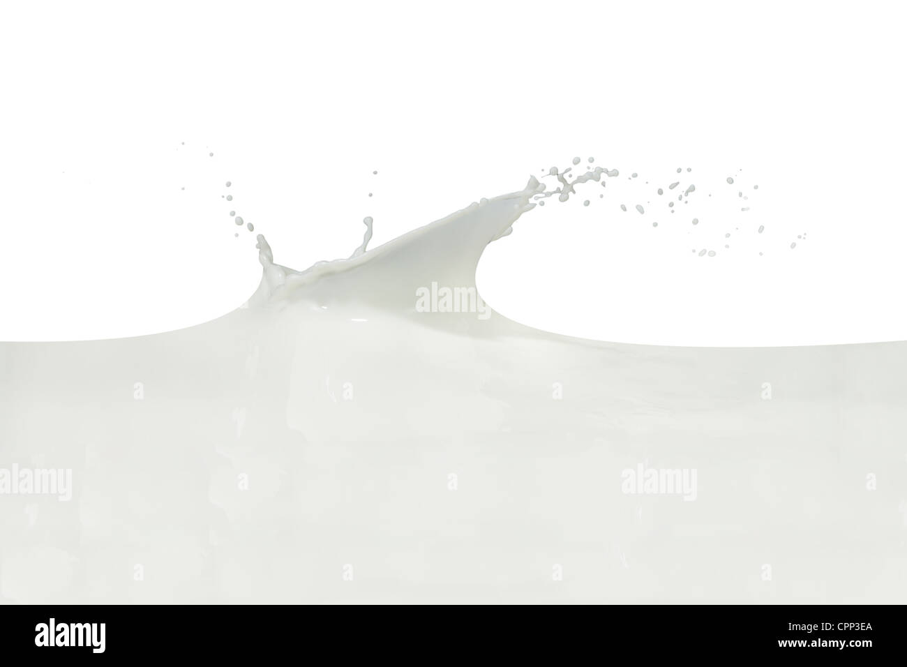 splashing milk isolated on white background Stock Photo - Alamy