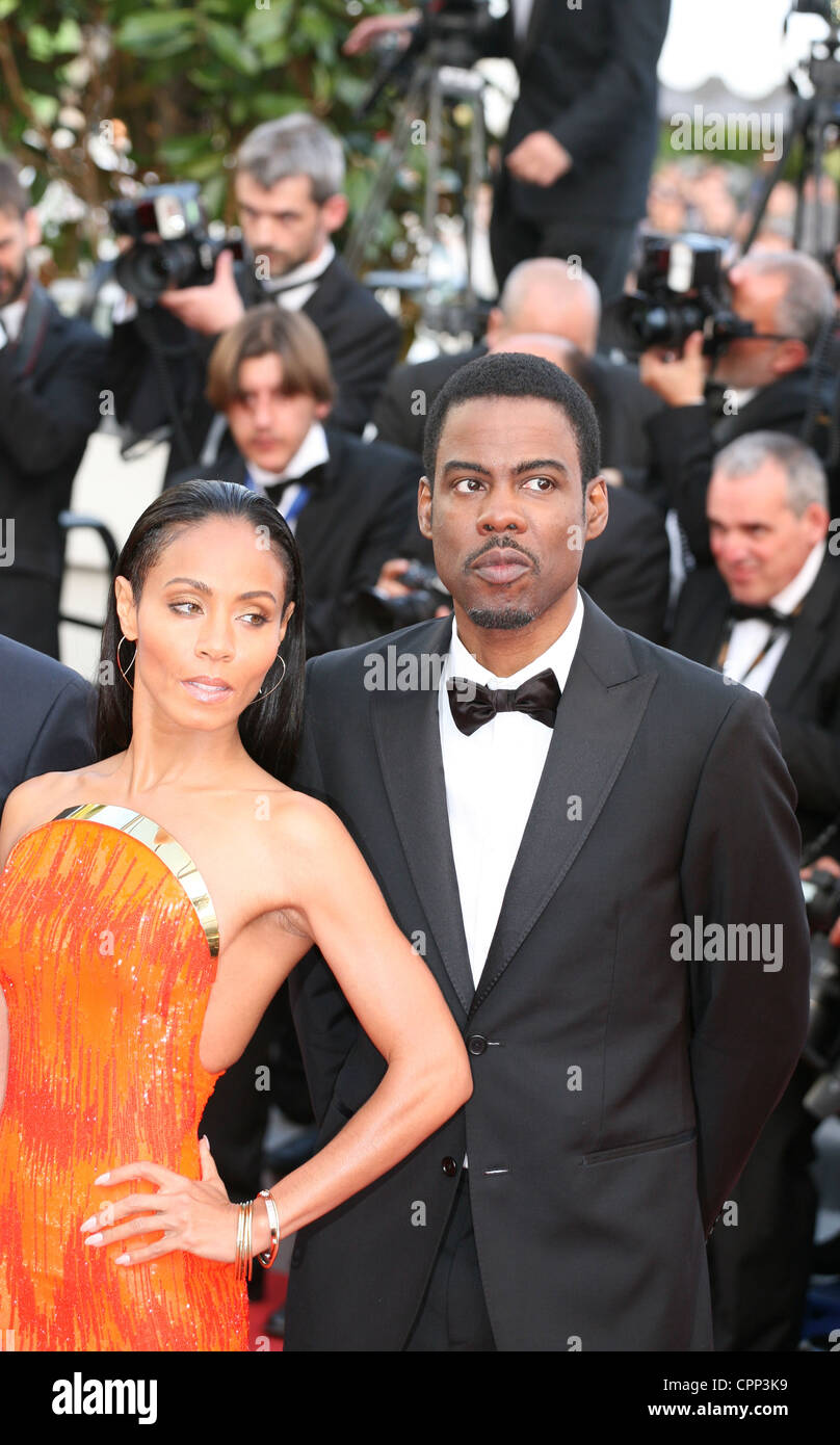 Martin Short, Jada Pinkett Smith at the gala screening Madagascar 3: Europe's Most Wanted at the 65th Cannes Film Festival. Stock Photo