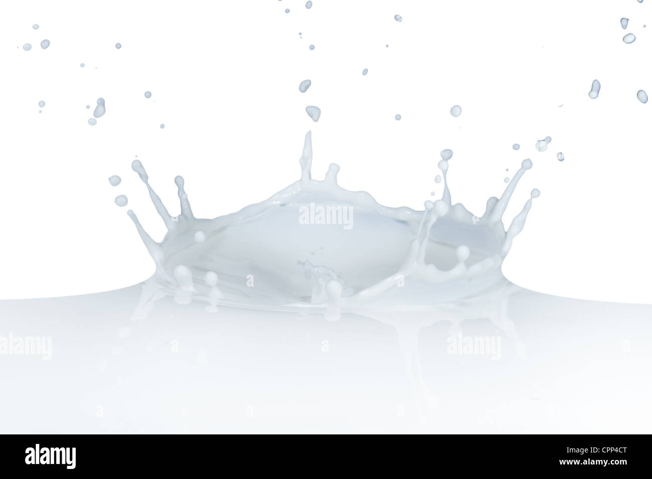 splashing milk isolated on white background Stock Photo - Alamy