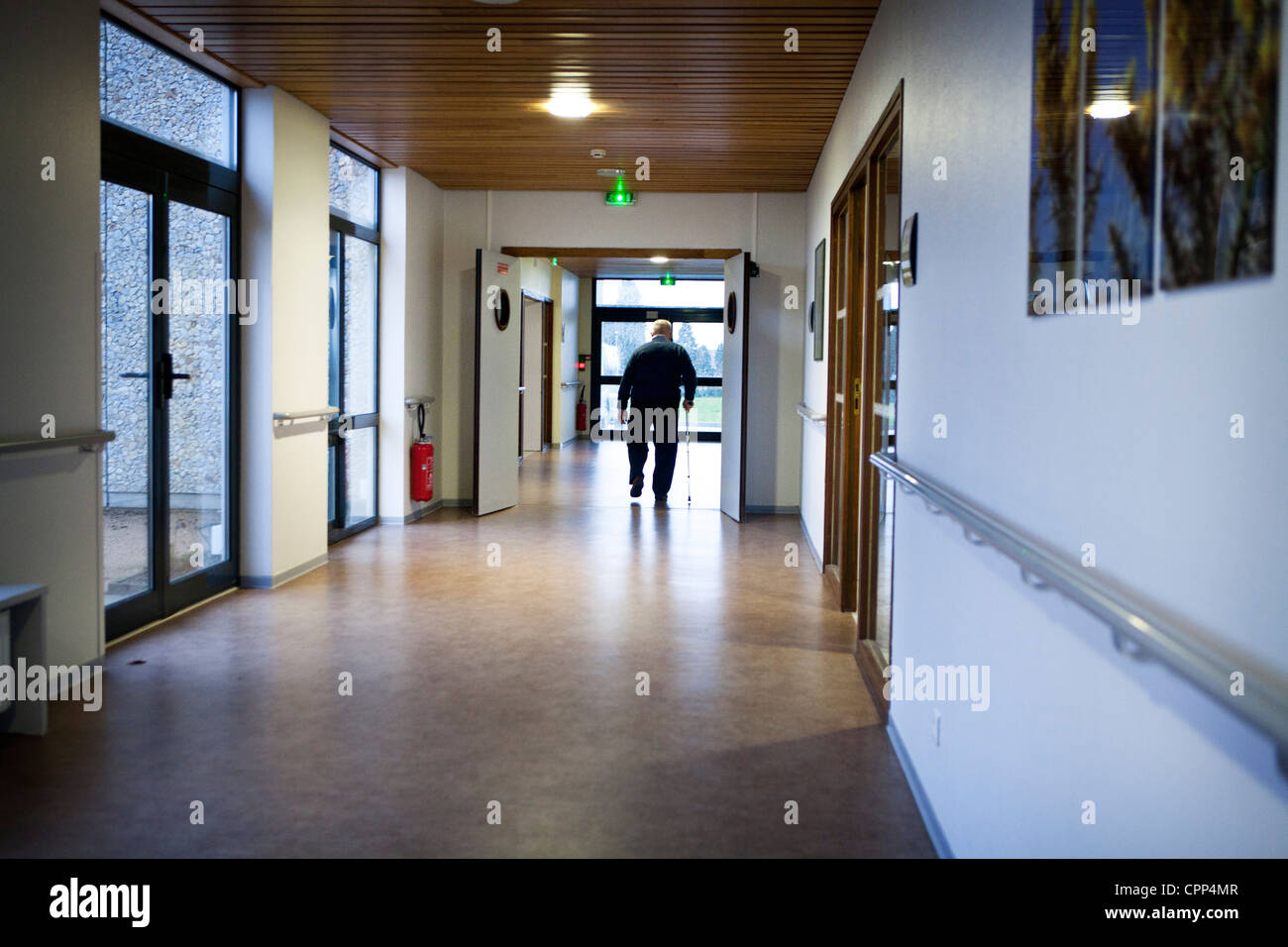 Senior inside home back view hi-res stock photography and images - Alamy