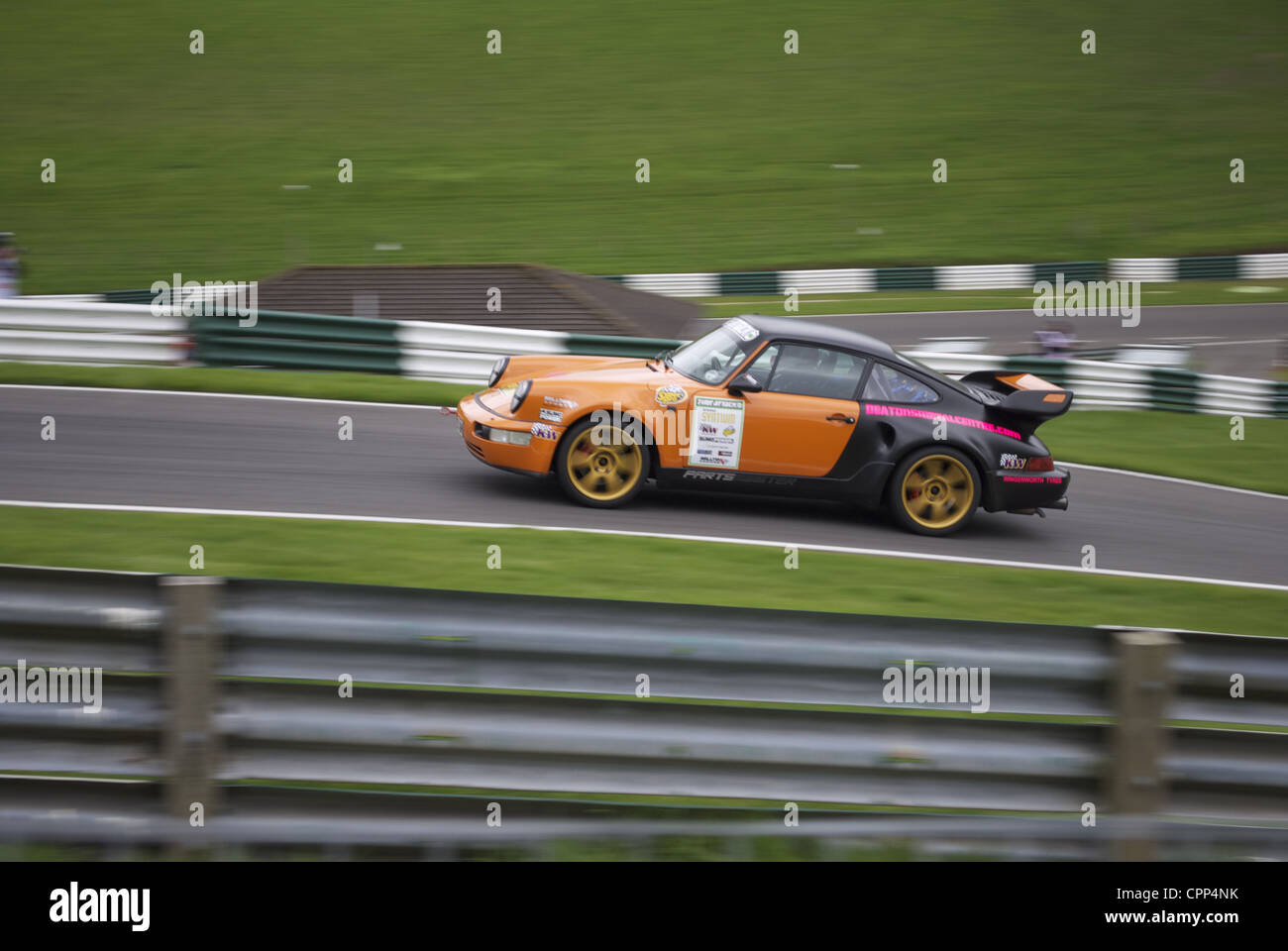 Time Attack Porsche 964 Cadwell Park May 2012 Stock Photo