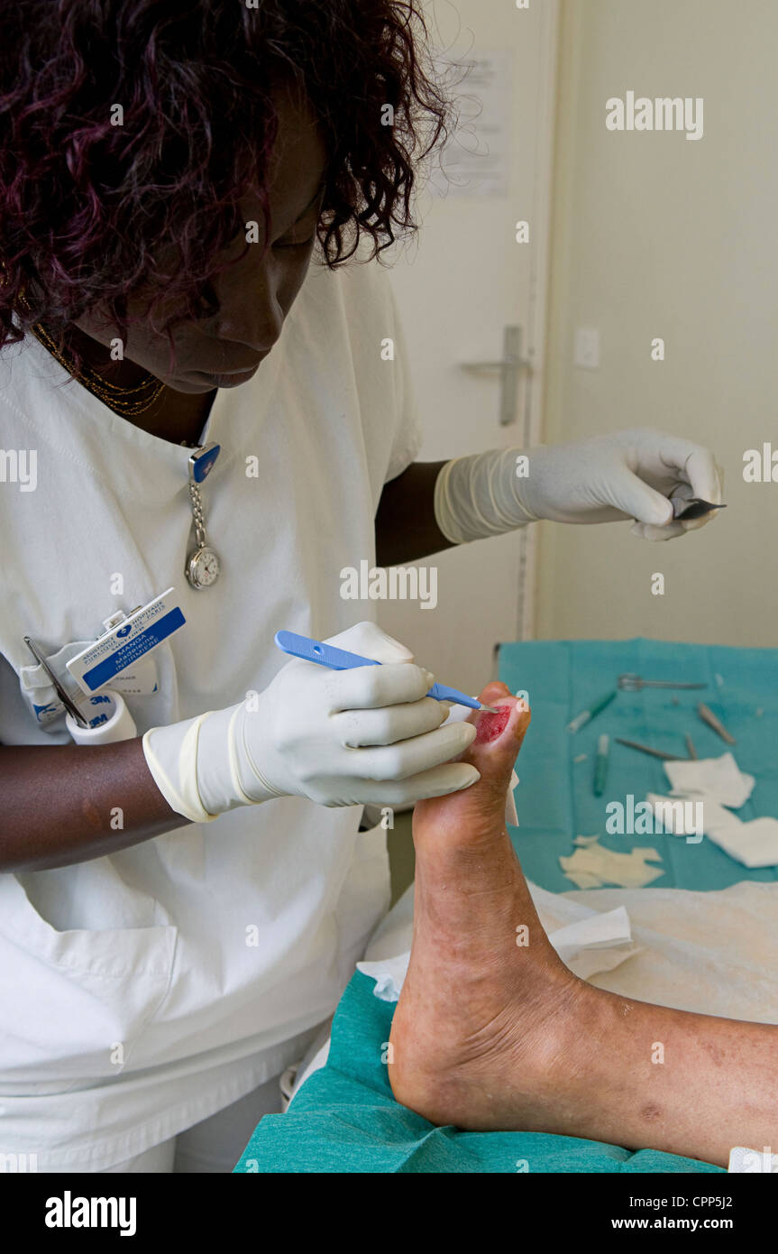DIABETIC FOOT CARE Stock Photo Alamy