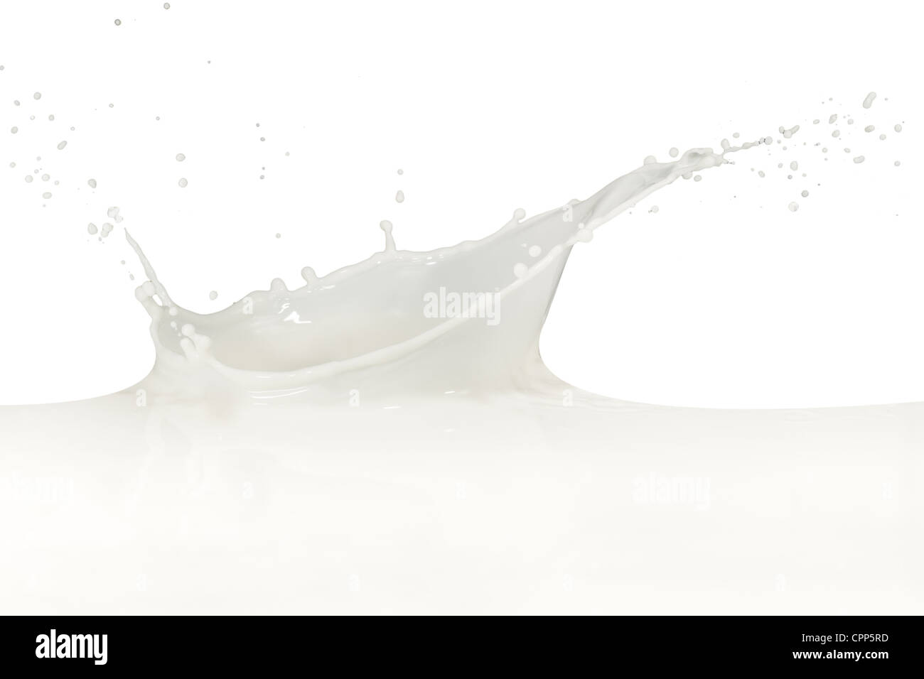 splashing milk isolated on white background Stock Photo - Alamy