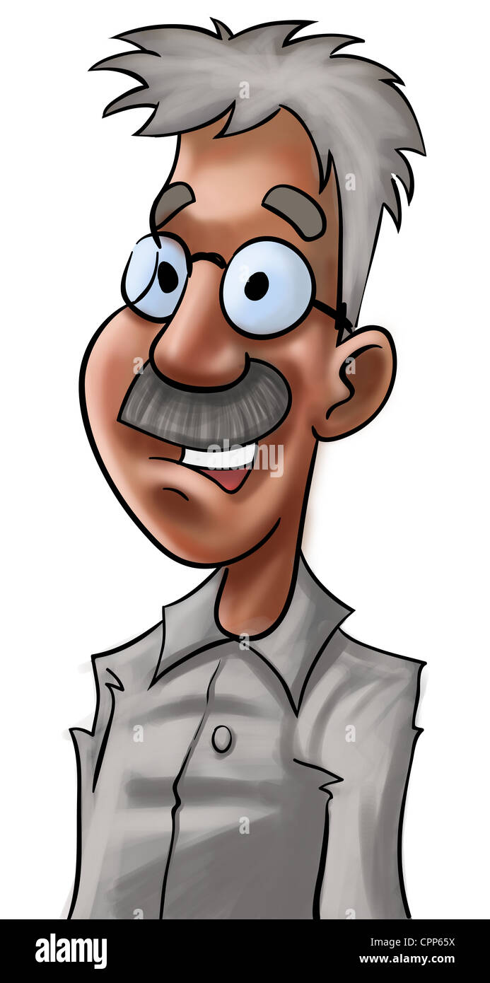 A Old Man With A White Hair Stock Photo 48430982 Alamy