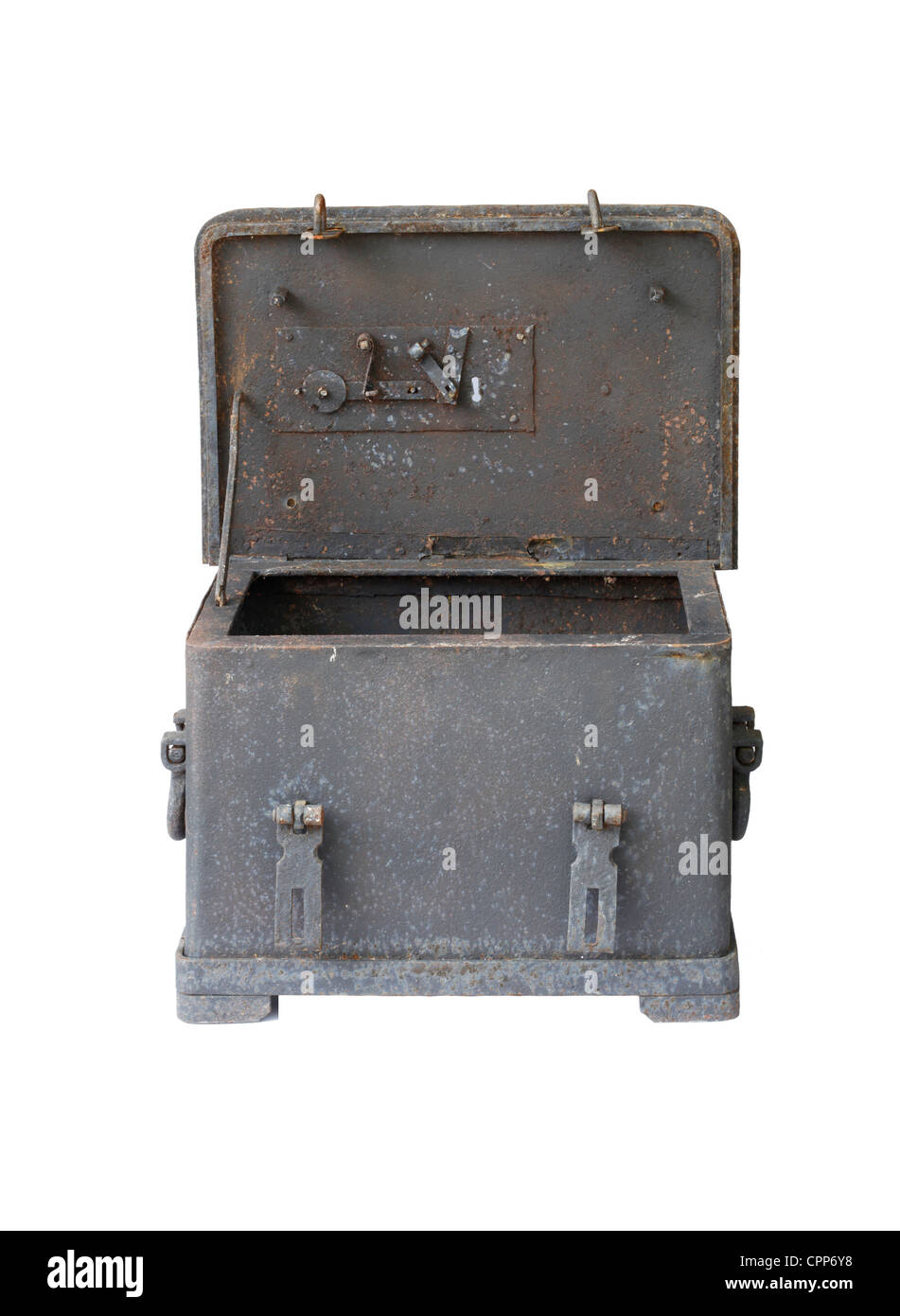 old chest isolated on white background Stock Photo Alamy