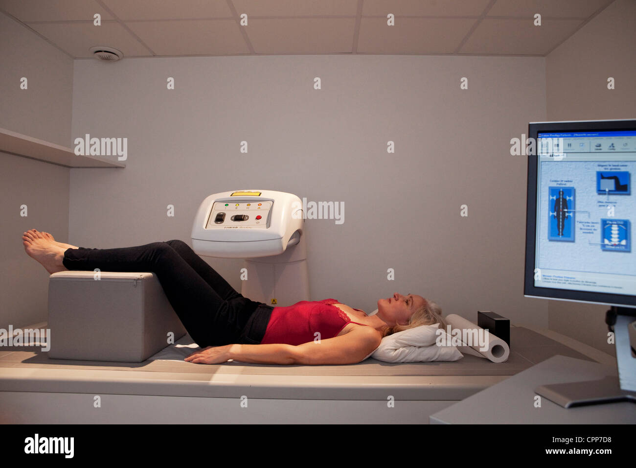 BONE DENSITOMETRY EXAMINATION Stock Photo Alamy