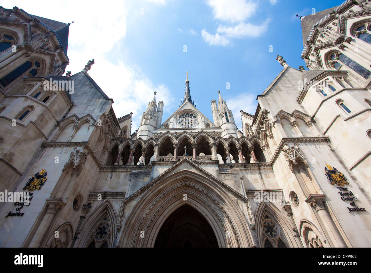 The Royal Courts of Justice, High Court, London, England, UK. Stock Photo