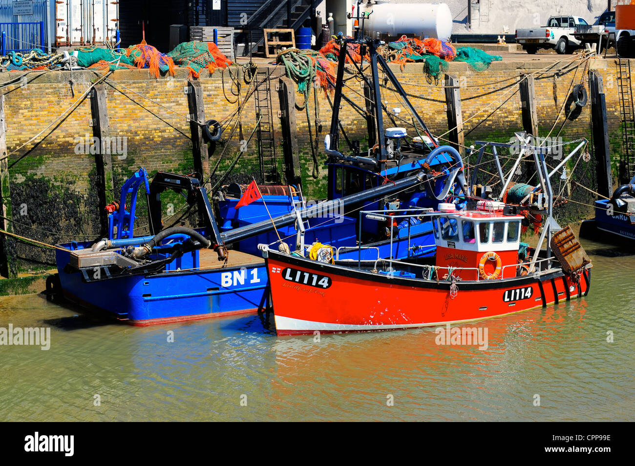 Fishing boats in Whitstable harbour, Kent, England Stock Photo Alamy