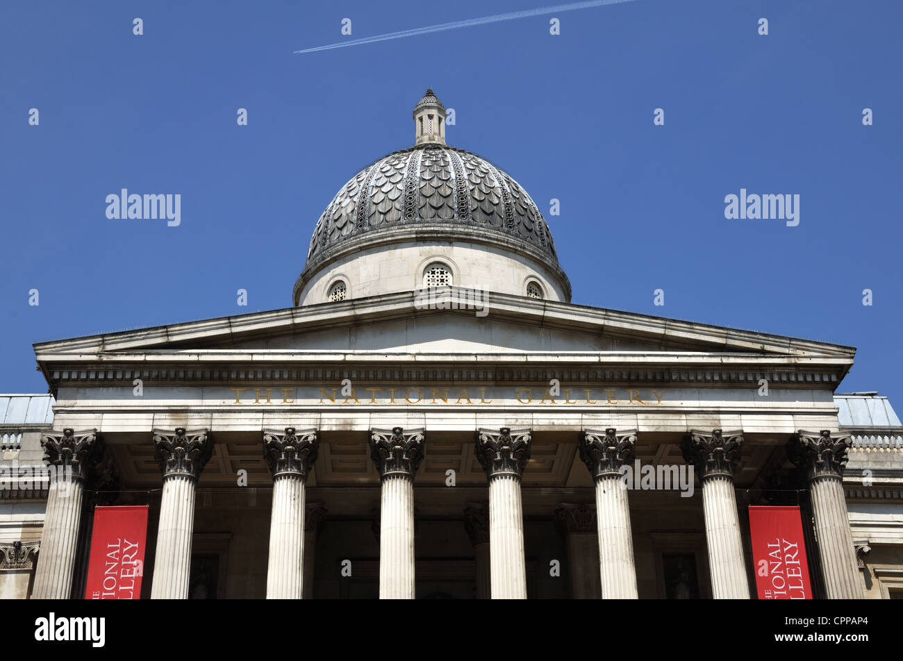 National Portrait Gallery, Trafalgar Square, London, UK Stock Photo