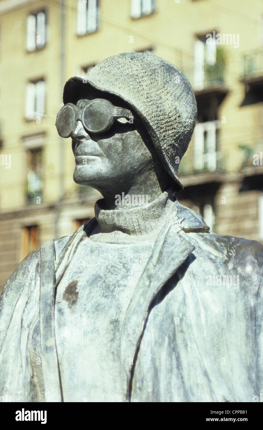 One of Anonymous Pedestrians statues by Jerzy Kalina, Wroclaw, Poland Stock Photo