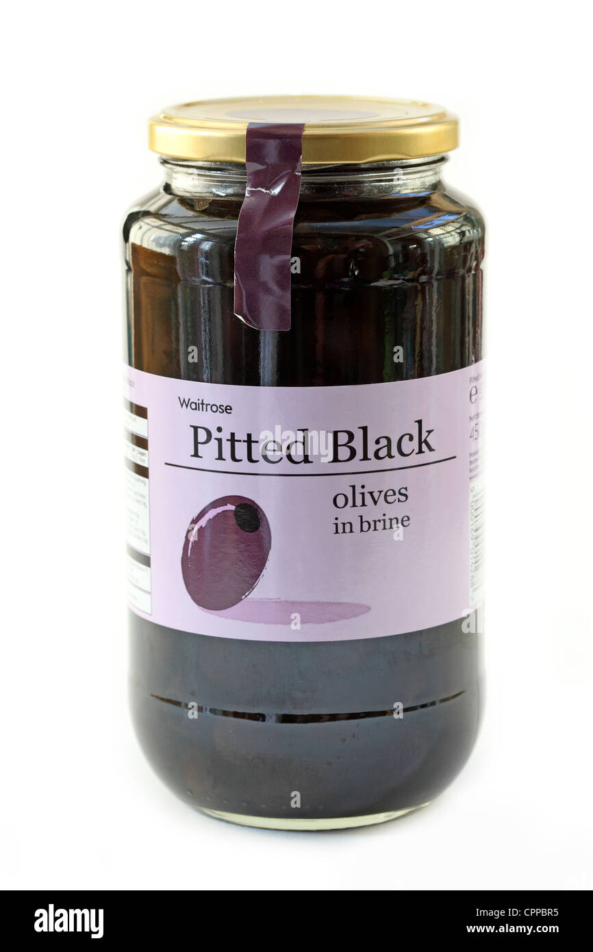 Pitted black olives Stock Photo Alamy