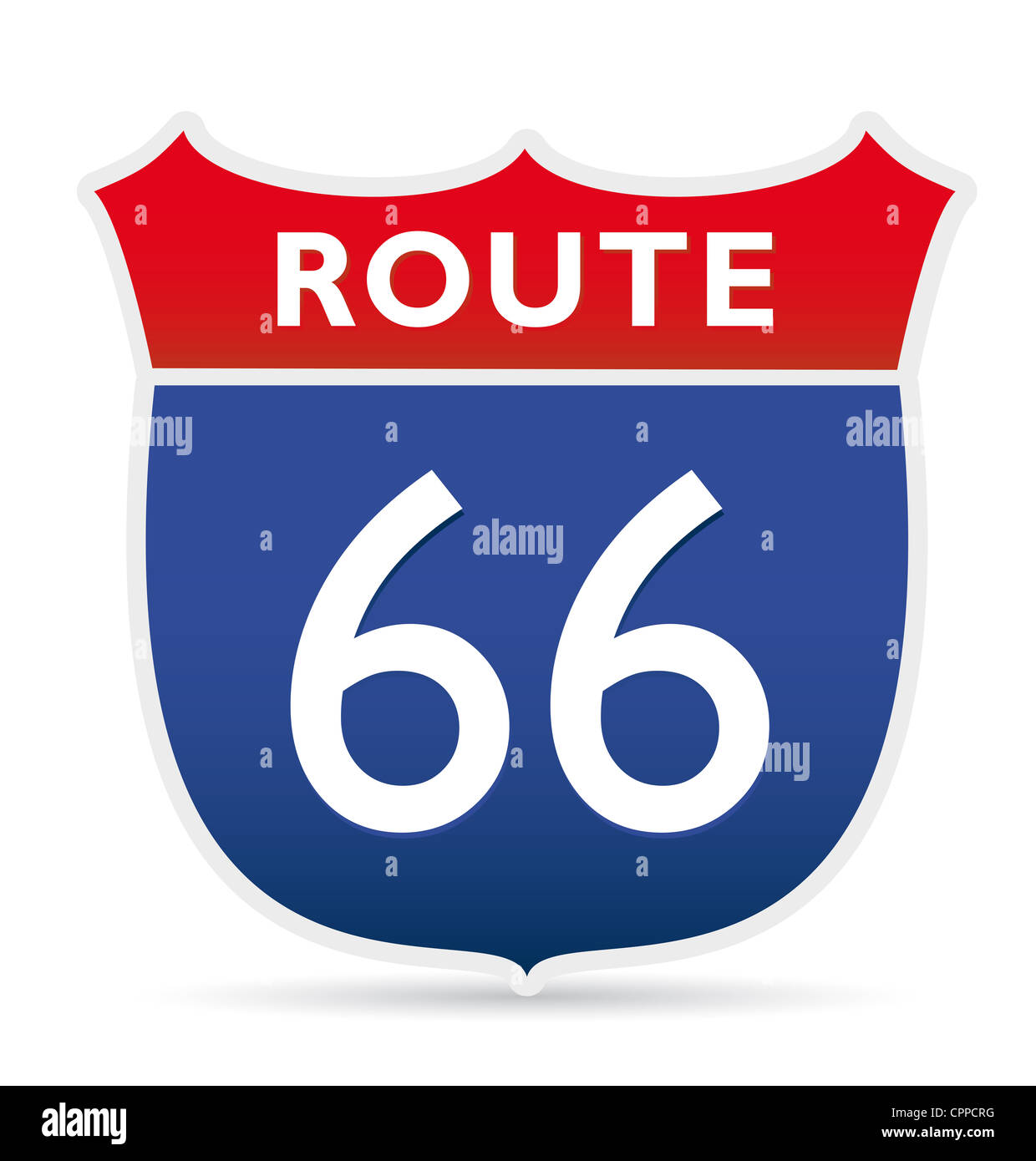 Route 66 logo hi-res stock photography and images - Alamy
