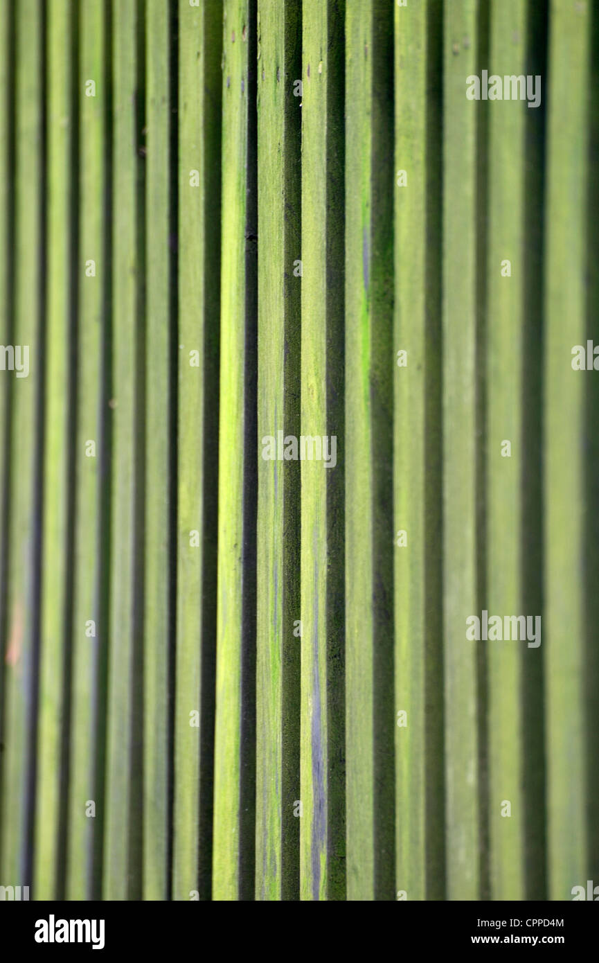Wooden fence, Masovia region, Poland Stock Photo