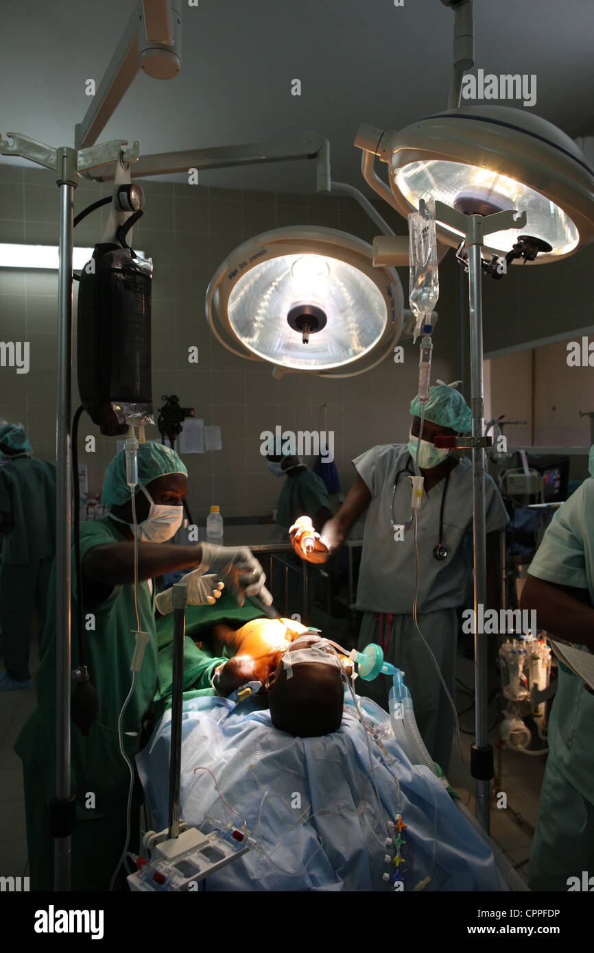 African Woman In Operating Theatre Stock Photos African