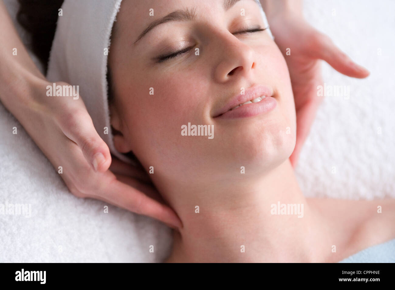 Facial Rejuvenation Therapy Stock Photo