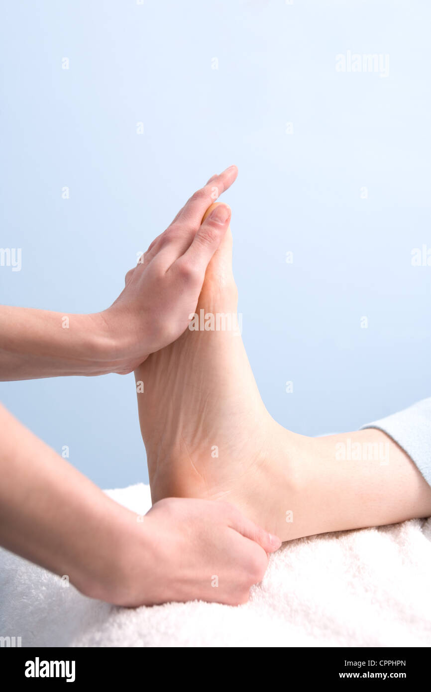 Thai Foot Massage Stock Photo Alamy