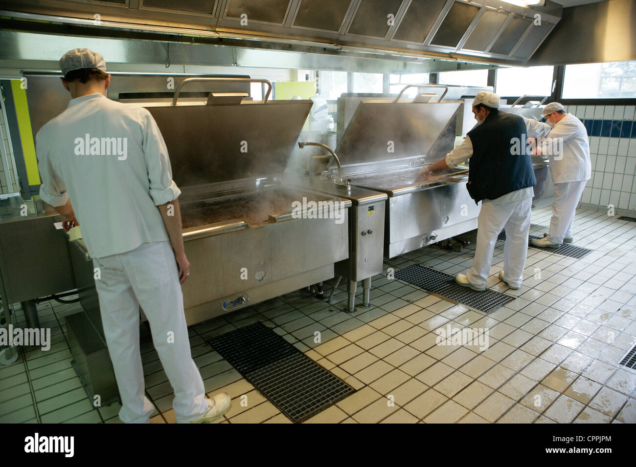 Kitchen staff preparation hospital hires stock photography and images