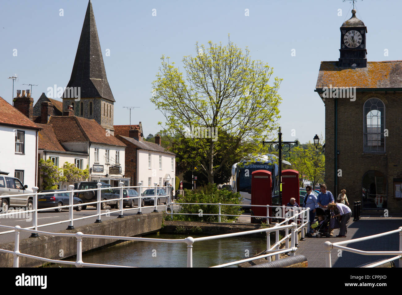 stockbridge village hampshire england uk Stock Photo