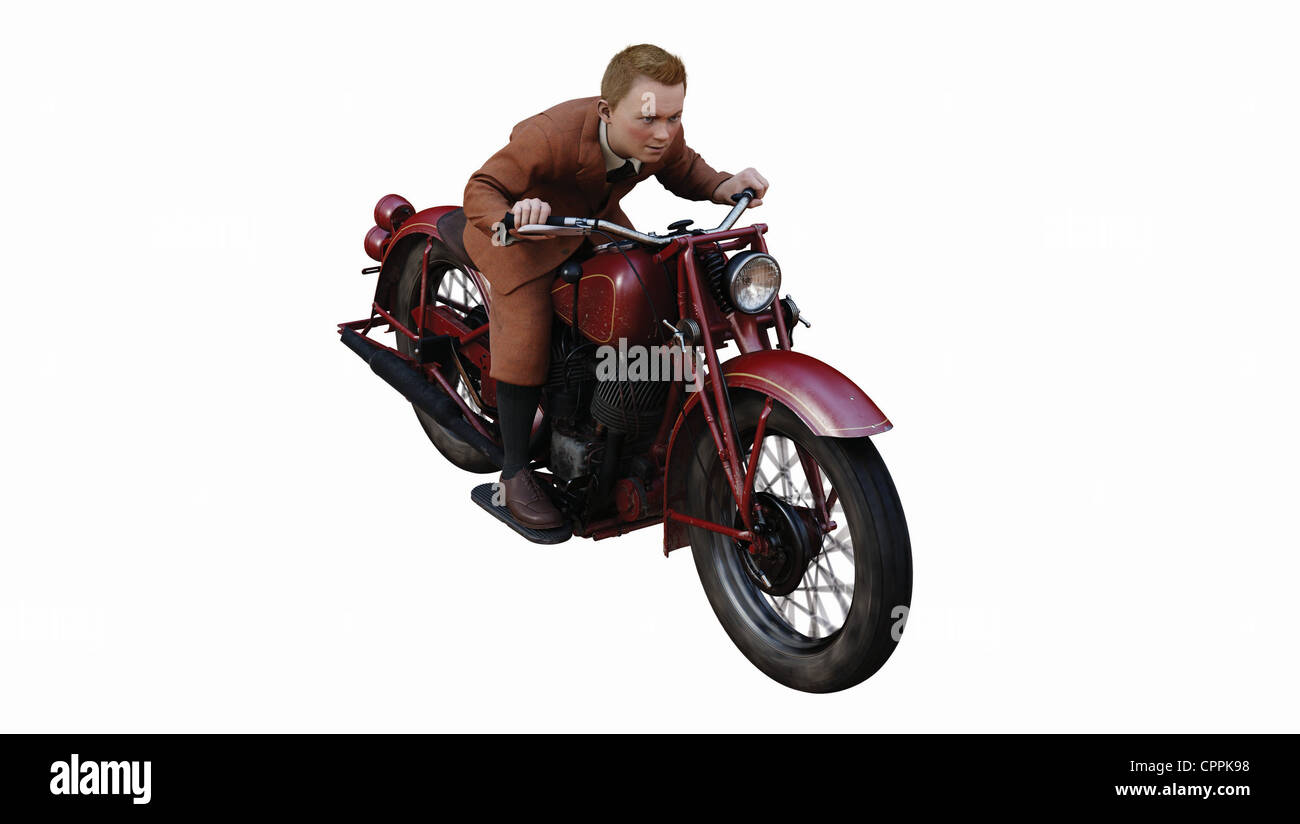 Tintin motorcycle on sale