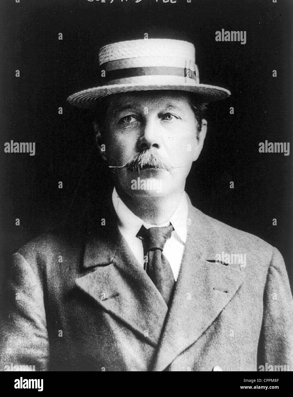 ARTHUR CONAN DOYLE (1859-1930) Scottish physician and novelist Stock ...