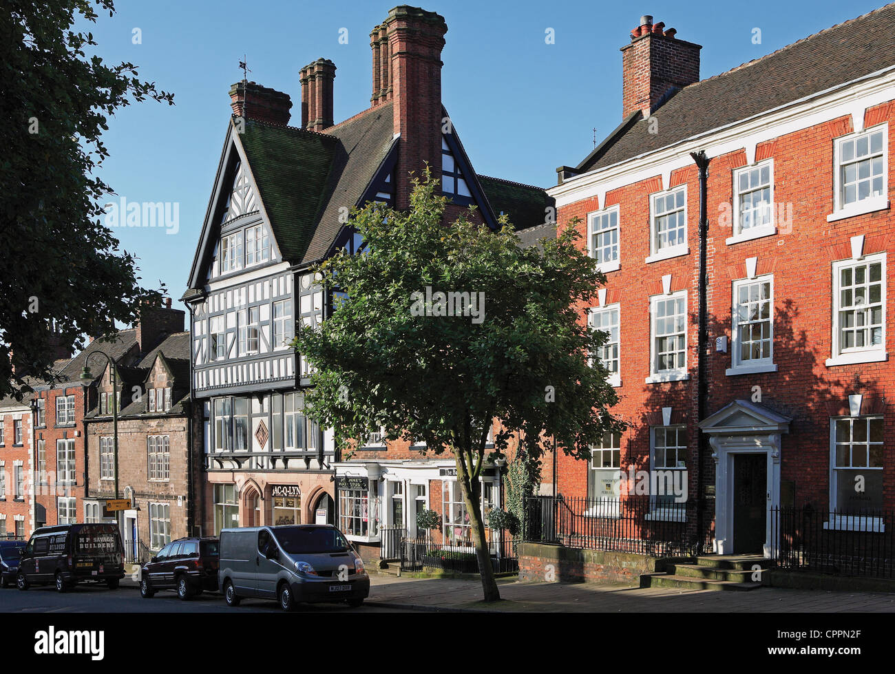 St Edwards Street, Leek, Staffordshire, England UK Stock Photo Alamy