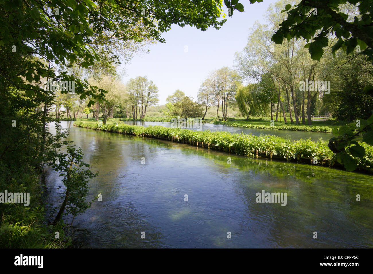 river test hampshire england uk Stock Photo - Alamy