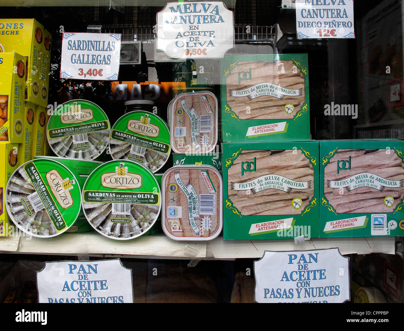 Spain Andalusia Granada Grocery shop display Stock Photo Alamy