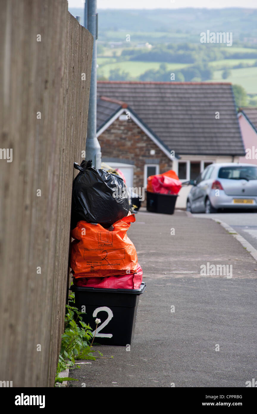 Kerbside recycling box bags hires stock photography and images Alamy