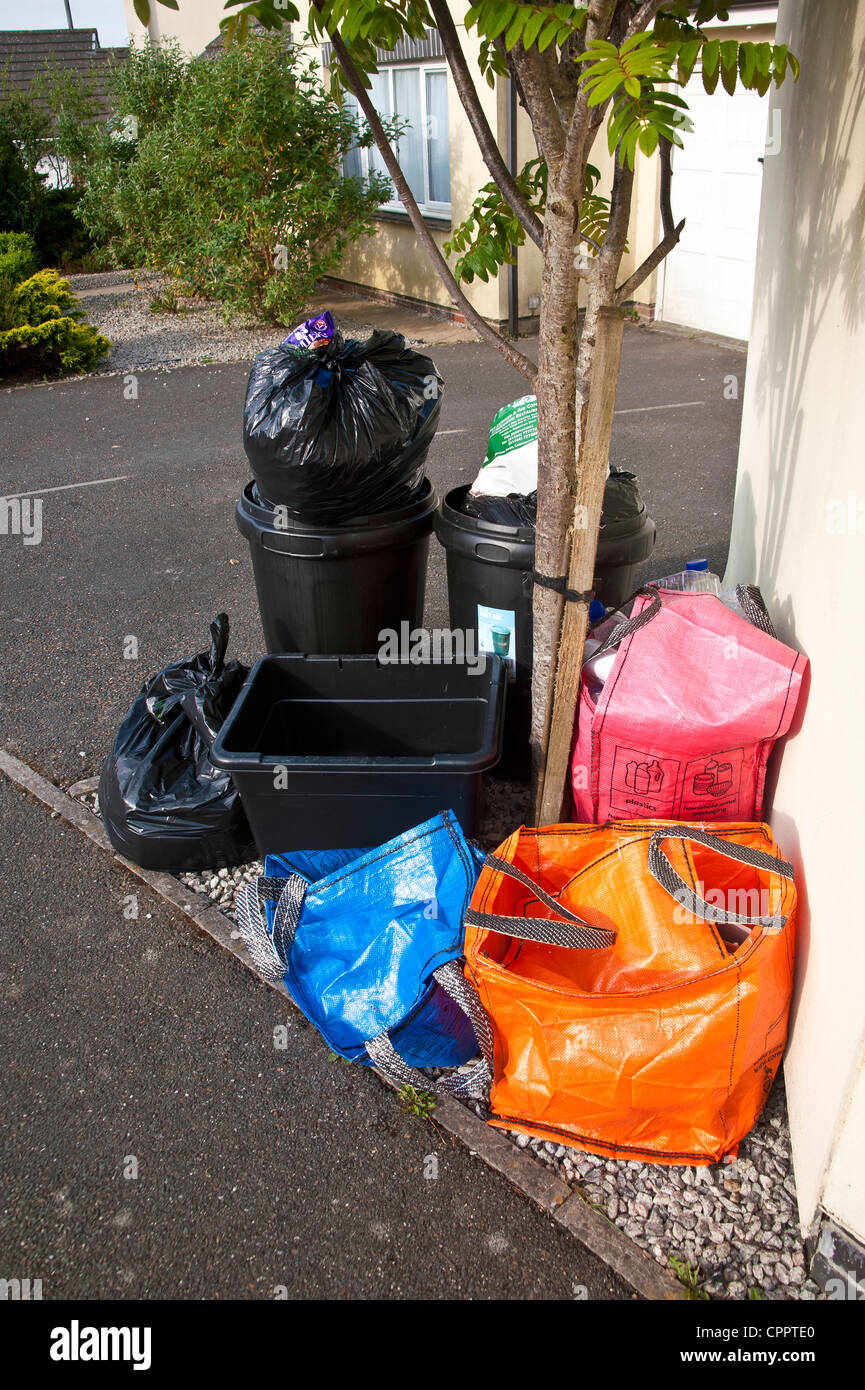 Kerbside recycling box bags hires stock photography and images Alamy