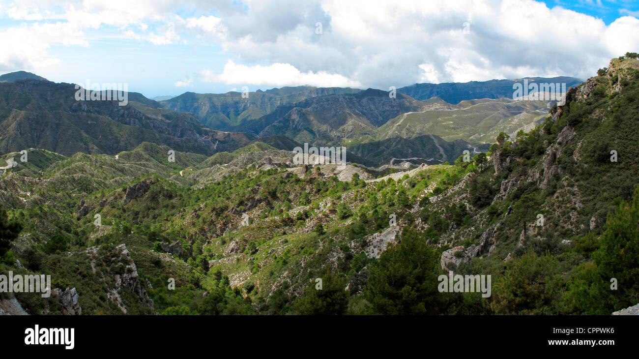 Spain Andalusia Natural Park Sierras de Tejeda Almijara y Alhama Stock Photo
