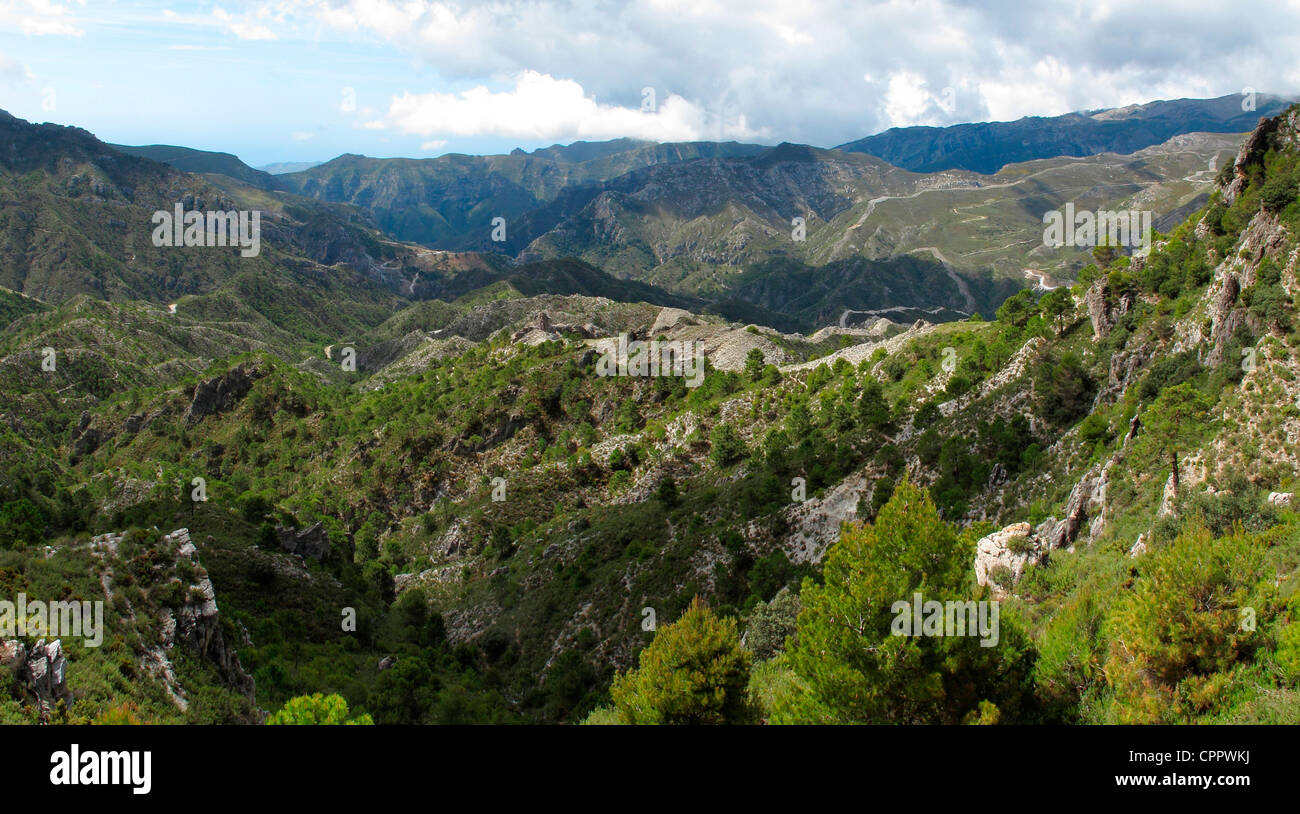 Spain Andalusia Natural Park Sierras de Tejeda Almijara y Alhama Stock Photo