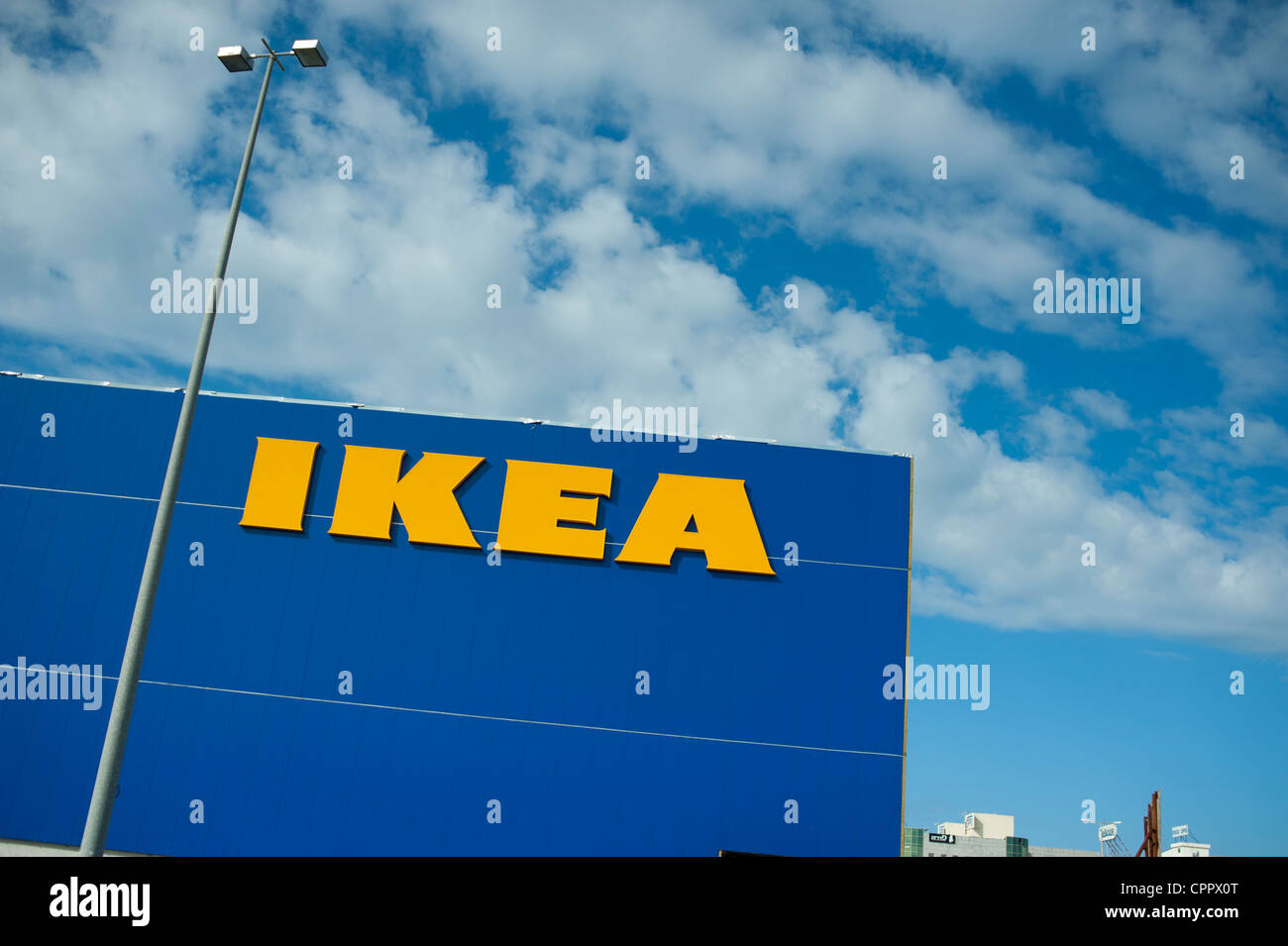 Ikea home furnishings store Israel in Netanya sign Stock Photo Alamy