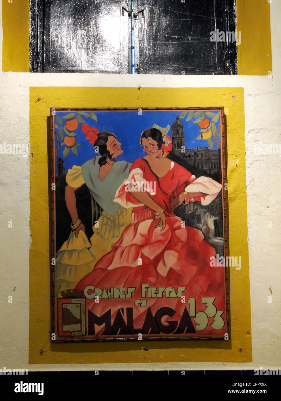 Spain Andalusia Flamenco dance poster Stock Photo