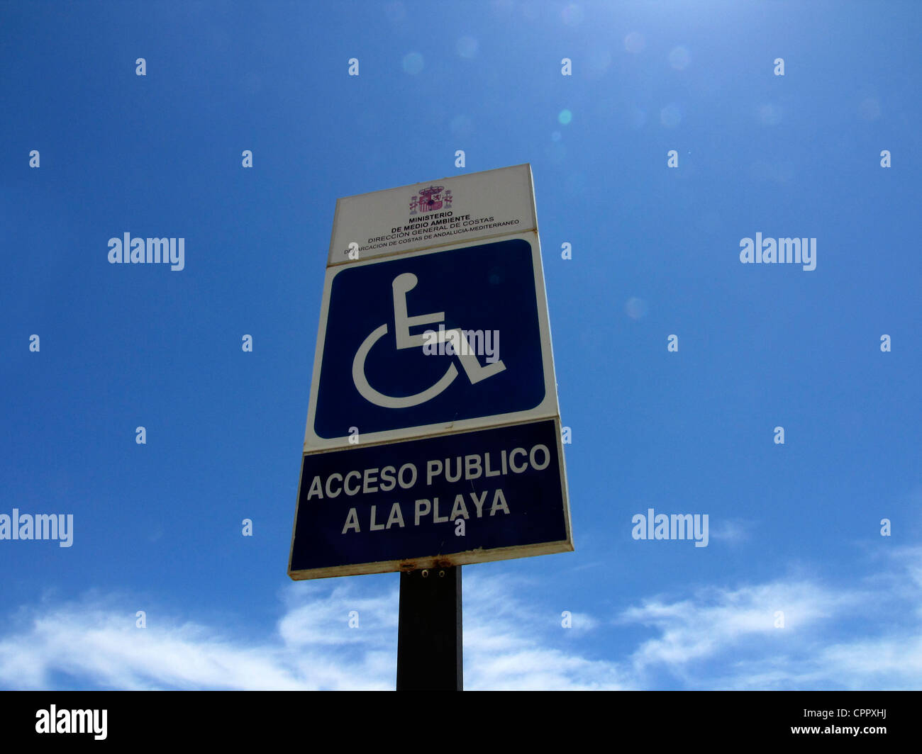 Spain Andalusia Costa Del Sol Marbella Handicaped people accessible Stock Photo