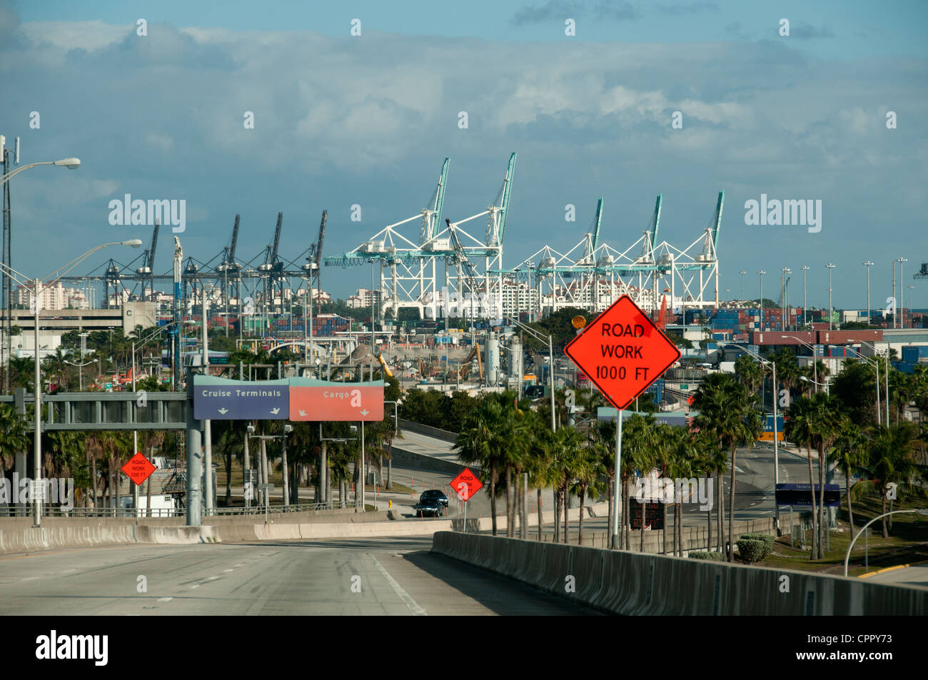 Port of Miami Florida Stock Photo Alamy