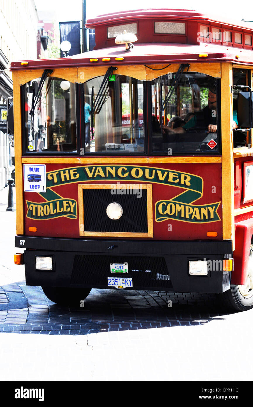 The Vancouver Trolley Bus Stock Photo - Alamy