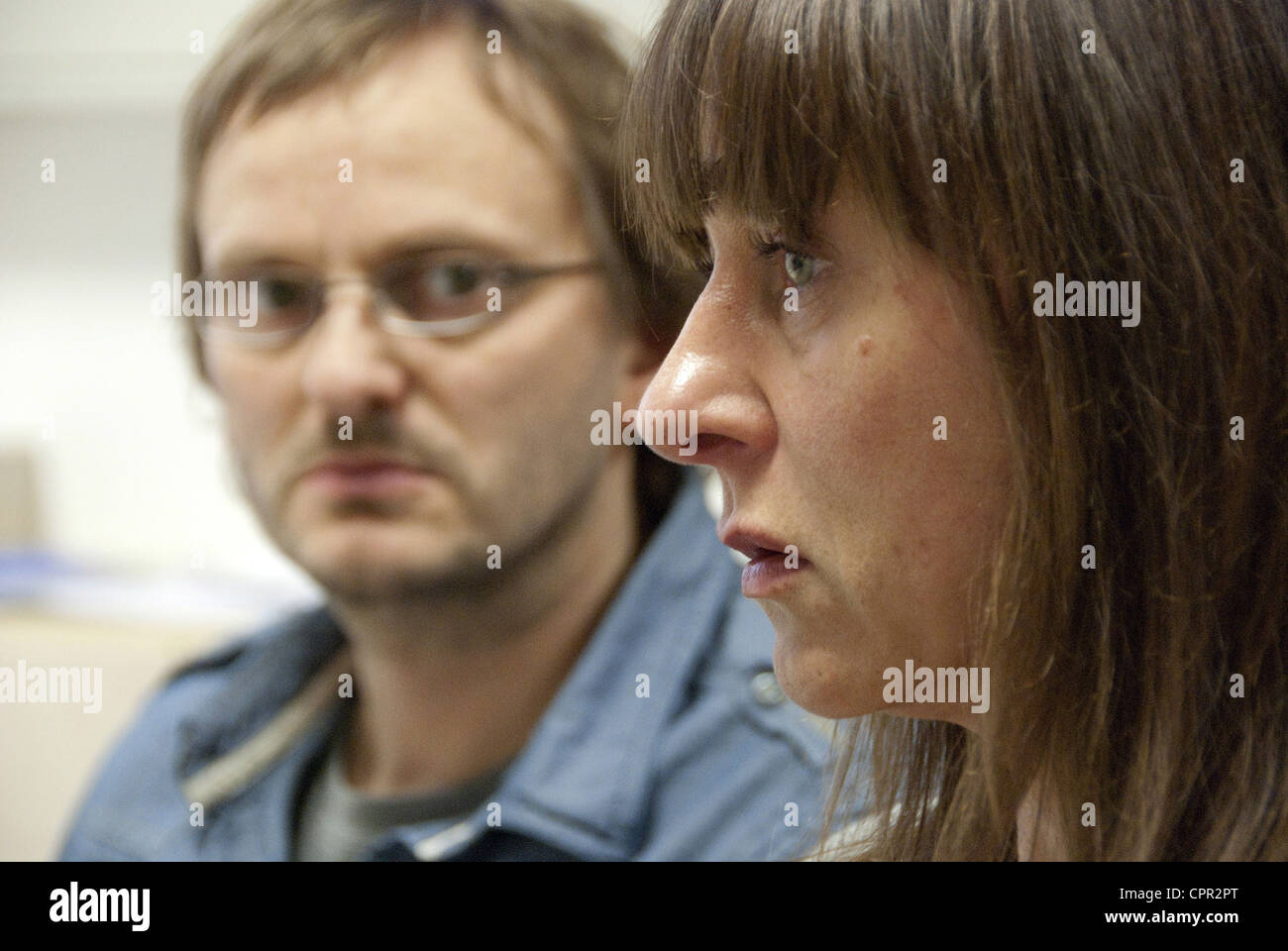 Halt auf freier Strecke Stock Photo