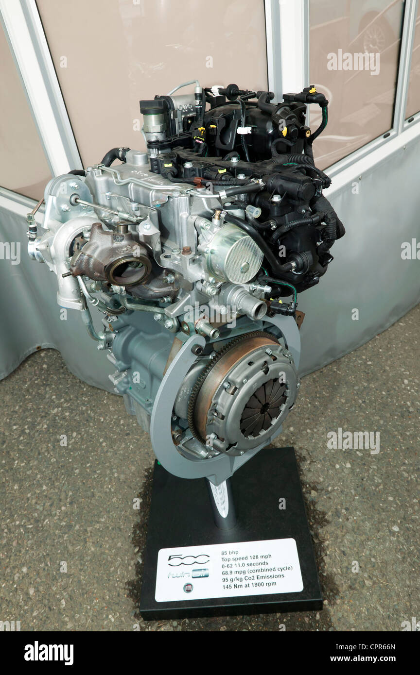 Fiat 500 twin air engine hi-res stock photography and images - Alamy