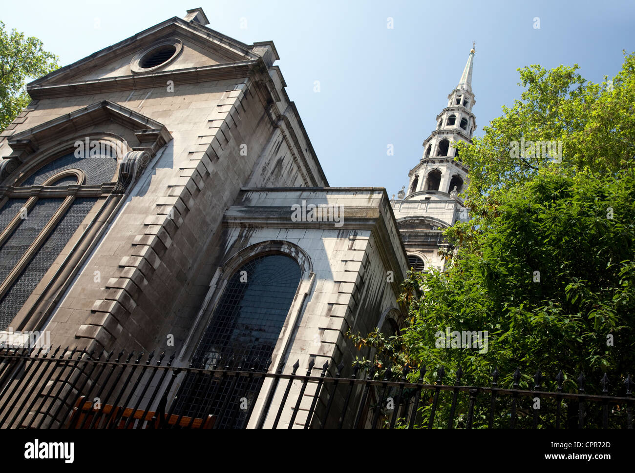 St Bride's, Fleet Street, London, the journalists' 'parish' church Stock Photo