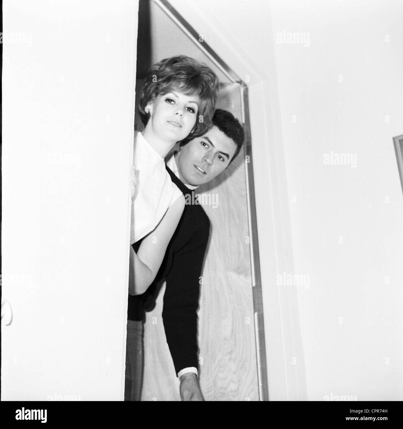 JAMES DARREN with wife Evy Norlund at home .Supplied by   Photos inc.(Credit Image: Â© Supplied By Globe Photos Inc/Globe Photos/ZUMAPRESS.com) Stock Photo