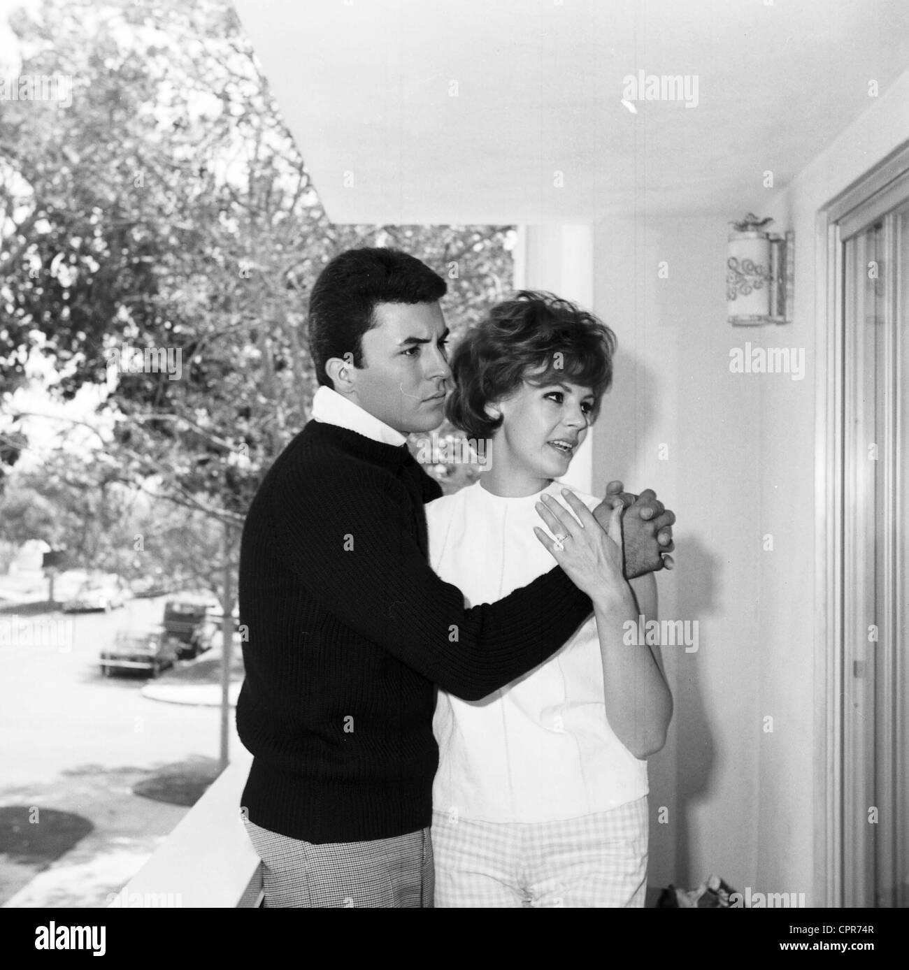 JAMES DARREN with wife Evy Norlund at home .Supplied by Photos inc