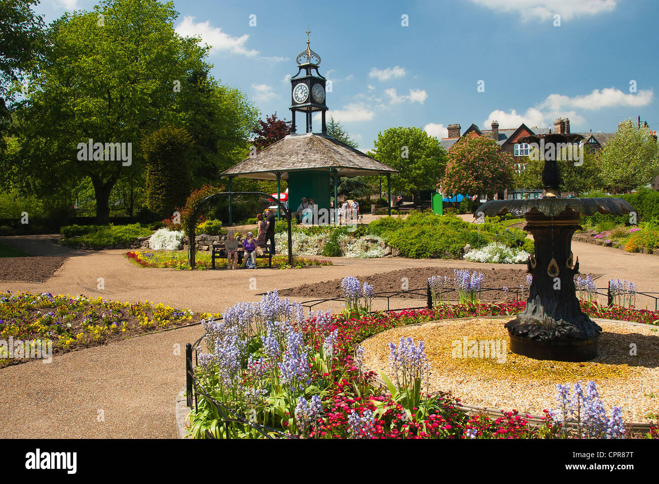 Hall Leys Park, Matlock, Derbyshire, England, UK Stock Photo