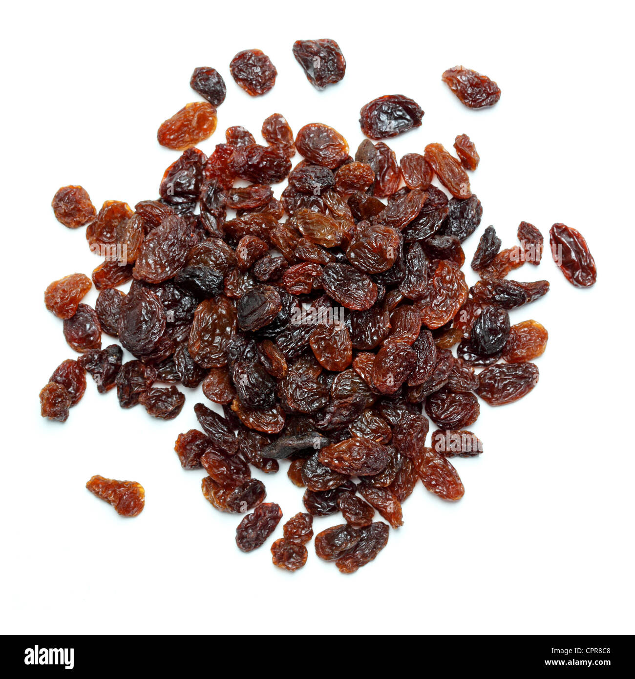 pile sultanas raisins Stock Photo