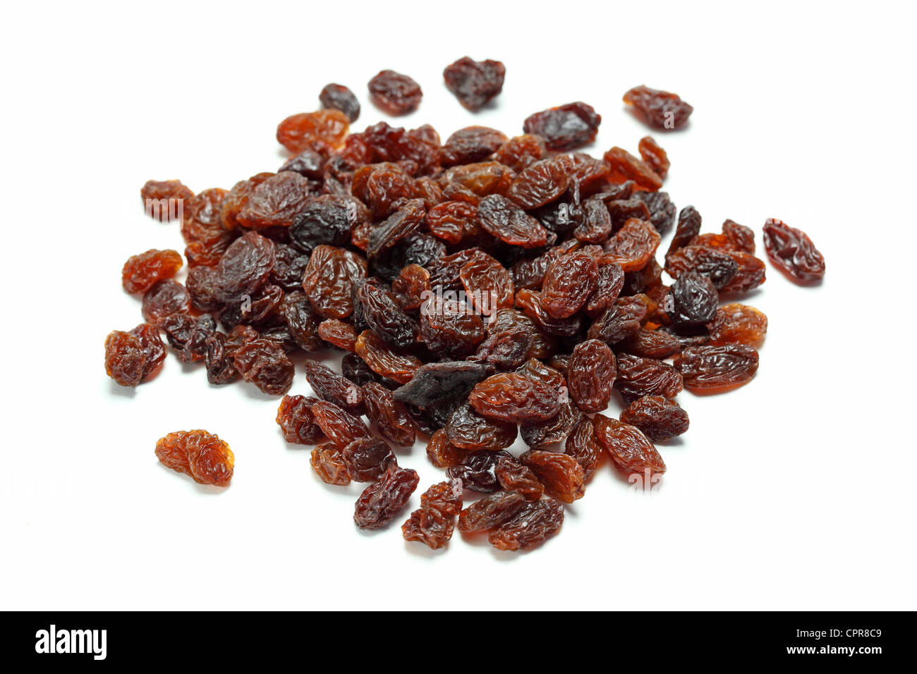 pile sultanas raisins Stock Photo